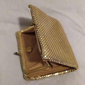 gold mesh wallet